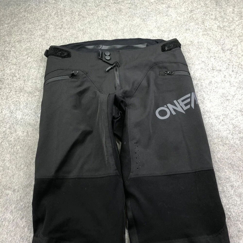 O'Neal Pants Mens 32/48 Black Cycling Adjustable Waist Zip Pockets MTB